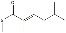 2,5-Dimethyl-2-hexenethioic acid S-methyl ester Struktur