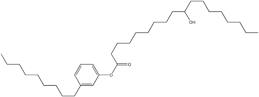 10-Hydroxystearic acid 3-nonylphenyl ester Struktur