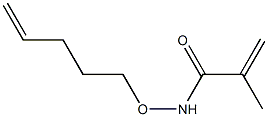 N-(4-Pentenyloxy)methacrylamide Struktur