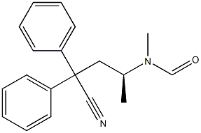 (+)-N-[(S)-3-Cyano-1-methyl-3,3-diphenylpropyl]-N-methylformamide Struktur