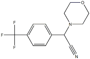 Morpholino(4-trifluoromethylphenyl)acetonitrile Struktur