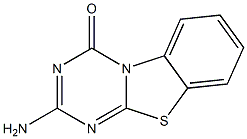 2-Amino-4H-s-triazino[2,1-b]benzothiazole-4-one Struktur