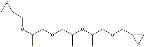 2,2'-(3,7,9-Trimethyl-2,5,8,11-tetraoxadodecane-1,12-diyl)bisoxirane Struktur