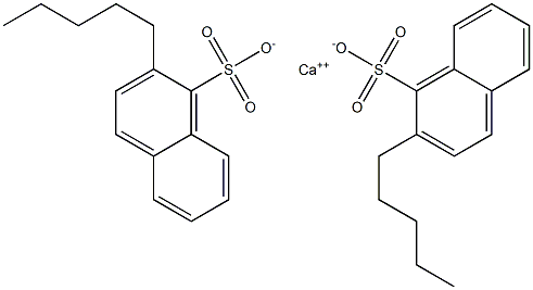 Bis(2-pentyl-1-naphthalenesulfonic acid)calcium salt Struktur