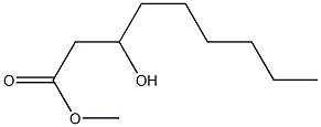 3-Hydroxypelargonic acid methyl ester Struktur