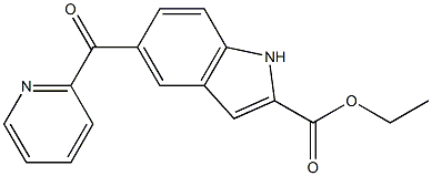 5-[(2-Pyridinyl)carbonyl]-1H-indole-2-carboxylic acid ethyl ester Struktur