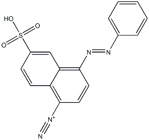 4-(Phenylazo)-6-sulfo-1-naphthalenediazonium Struktur