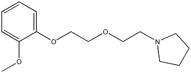 1-[2-[2-(2-Methoxyphenoxy)ethoxy]ethyl]pyrrolidine Struktur