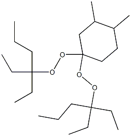 3,4-Dimethyl-1,1-bis(1,1-diethylbutylperoxy)cyclohexane Struktur