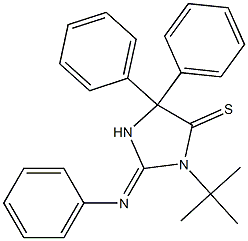 1-(tert-Butyl)-2-(phenylimino)-4,4-diphenylimidazolidine-5-thione Struktur