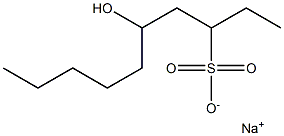 5-Hydroxydecane-3-sulfonic acid sodium salt Struktur