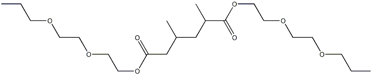 2,4-Dimethyladipic acid bis[2-(2-propoxyethoxy)ethyl] ester Struktur