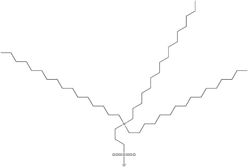 N,N-Dihexadecyl-N-(3-sulfonatopropyl)-1-hexadecanaminium Struktur