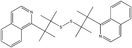 Bis[1,1,2-trimethyl-2-(1-isoquinolinyl)propyl] persulfide Struktur