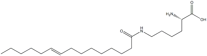 N6-(9-Pentadecenoyl)lysine Struktur