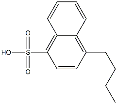 4-Butyl-1-naphthalenesulfonic acid Struktur