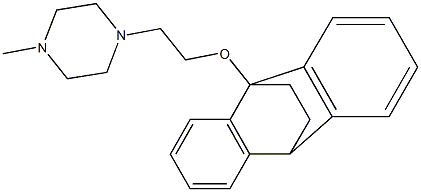 1-[2-(9,10-Ethanoanthracen-9(10H)-yloxy)ethyl]-4-methylpiperazine Struktur