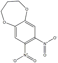 7,8-Dinitro-3,4-dihydro-2H-1,5-benzodioxepin Struktur