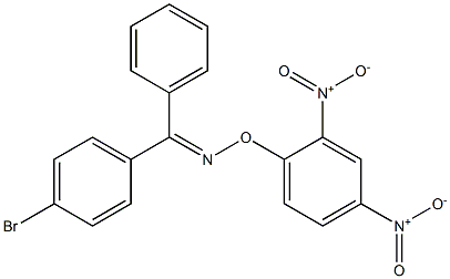 4-Bromobenzophenone O-(2,4-dinitrophenyl)oxime Struktur