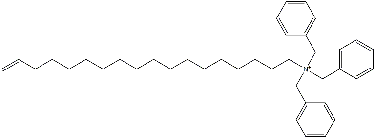 (17-Octadecenyl)tribenzylaminium Struktur