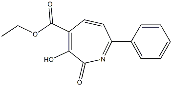 3-Hydroxy-7-phenyl-2-oxo-2H-azepine-4-carboxylic acid ethyl ester Struktur