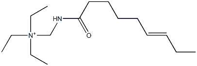 N,N-Diethyl-N-[(6-nonenoylamino)methyl]ethanaminium Struktur