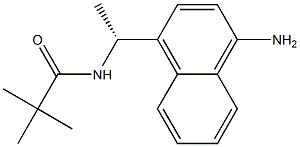 N-[(R)-1-(4-Amino-1-naphthalenyl)ethyl]-2,2-dimethylpropanamide Struktur