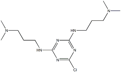 2,4-Bis[[3-(dimethylamino)propyl]amino]-6-chloro-1,3,5-triazine Struktur