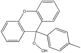 9-(4-Methylphenyl)-9H-xanthen-9-yl hydroperoxide Struktur