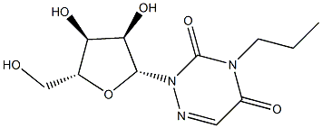 3-Propyl-6-azauridine Struktur