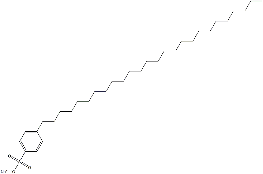 4-Hexacosylbenzenesulfonic acid sodium salt Struktur