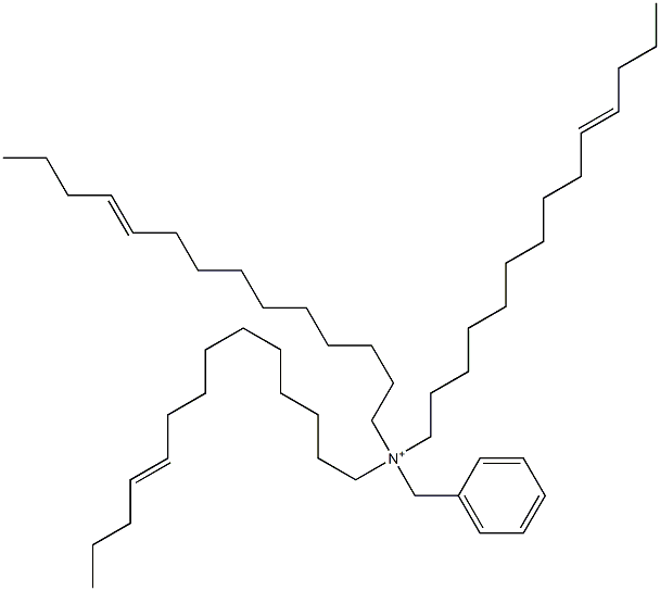 Tri(10-tetradecenyl)benzylaminium Struktur