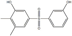 3,3'-Dihydroxy-4,5-dimethyl[sulfonylbisbenzene] Struktur