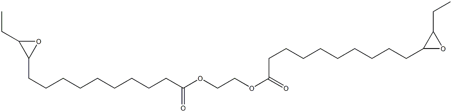 Bis(11,12-epoxytetradecanoic acid)1,2-ethanediyl ester Struktur