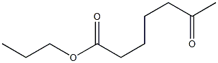 6-Ketoenanthic acid propyl ester Struktur