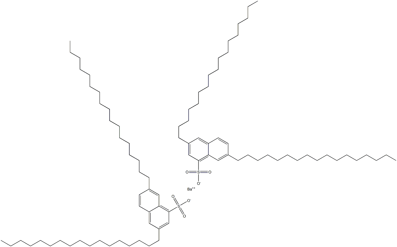 Bis(3,7-diheptadecyl-1-naphthalenesulfonic acid)barium salt Struktur