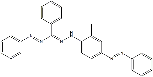 3,5-Diphenyl-1-[4-[(o-tolyl)azo]-o-tolyl]formazan Struktur