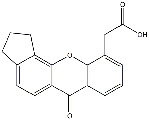 1,2,3,6-Tetrahydro-6-oxo-11-oxa-11H-cyclopent[a]anthracene-10-acetic acid Struktur