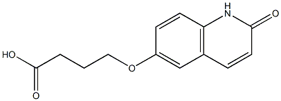 4-[(1,2-Dihydro-2-oxoquinolin-6-yl)oxy]butyric acid Struktur