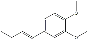 1,2-Dimethoxy-4-[(E)-1-butenyl]benzene Struktur