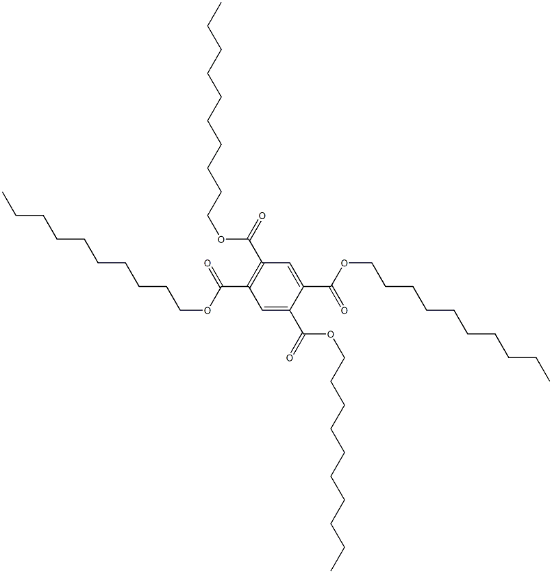 1,2,4,5-Benzenetetracarboxylic acid tetra(decyl) ester Struktur