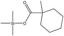 1-Methyl-1-cyclohexanecarboxylic acid trimethylsilyl ester Struktur