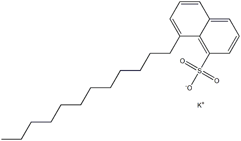 8-Dodecyl-1-naphthalenesulfonic acid potassium salt Struktur