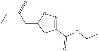 5-(2-Oxobutyl)-4,5-dihydroisoxazole-3-carboxylic acid ethyl ester Struktur