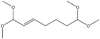 1,1,7,7-Tetramethoxy-2-heptene Struktur