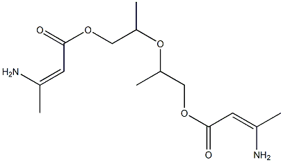 Bis[(Z)-3-amino-2-butenoic acid](2,4-dimethyl-3-oxapentane-1,5-diyl) ester Struktur