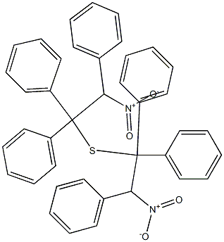 Phenyl(2-nitro-1-phenyl-2-phenylethyl) sulfide Struktur