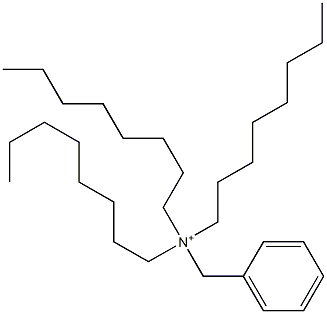 Trioctylbenzylaminium Struktur