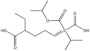 1-Pentene-1,1,5-tricarboxylic acid 5-ethyl 1,1-diisopropyl ester Struktur