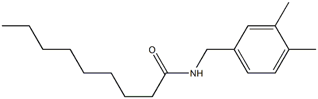 N-(3,4-Dimethylbenzyl)nonanamide Struktur